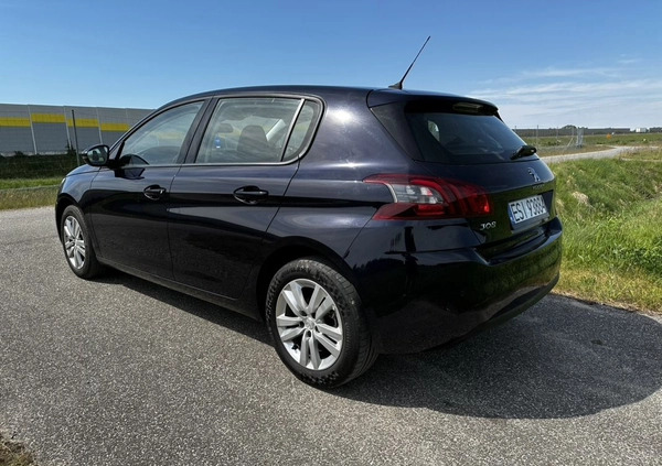 Peugeot 308 cena 42500 przebieg: 104500, rok produkcji 2019 z Koło małe 352